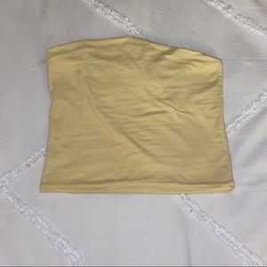 brandy melville yellow tube top